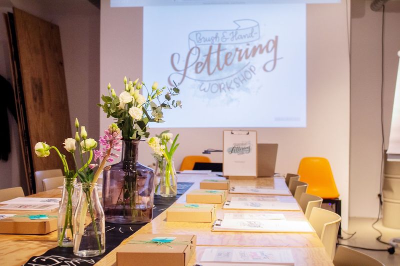 Brushlettering Workshop Anfänger - bei dir vor Ort