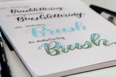 Brushlettering Workshop Aufbaukurs - bei dir vor Ort