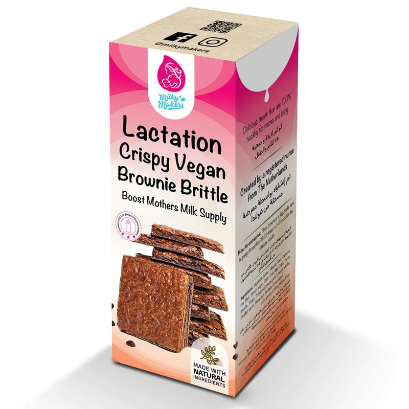 Lactation Crispy Vegan Brownie Brittle