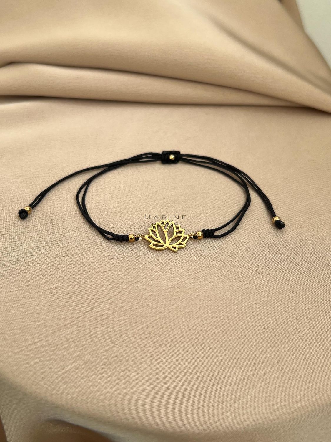 Edge Sacred Handmade Bracelet - Charm Bracelet, Color: Nocturnal Black, Plating: Gold