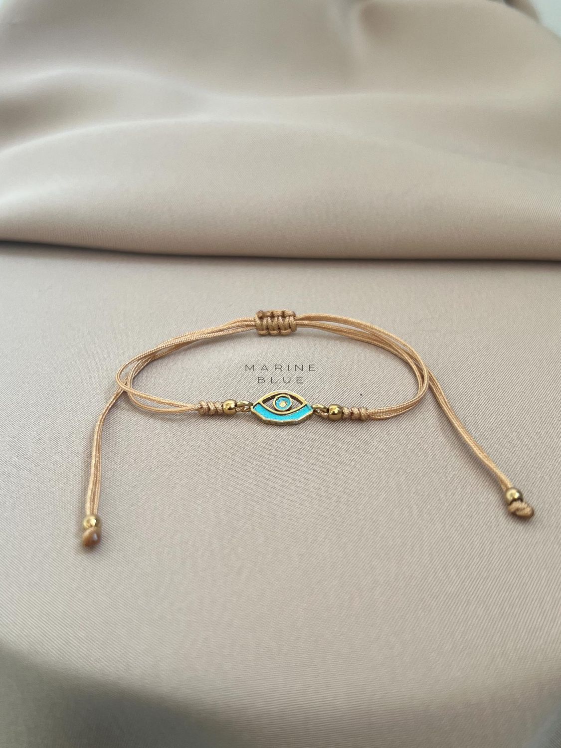 Mojo Eye Handmade Bracelet - Charm Bracelet, Color: Arctic Rust, Plating: Gold