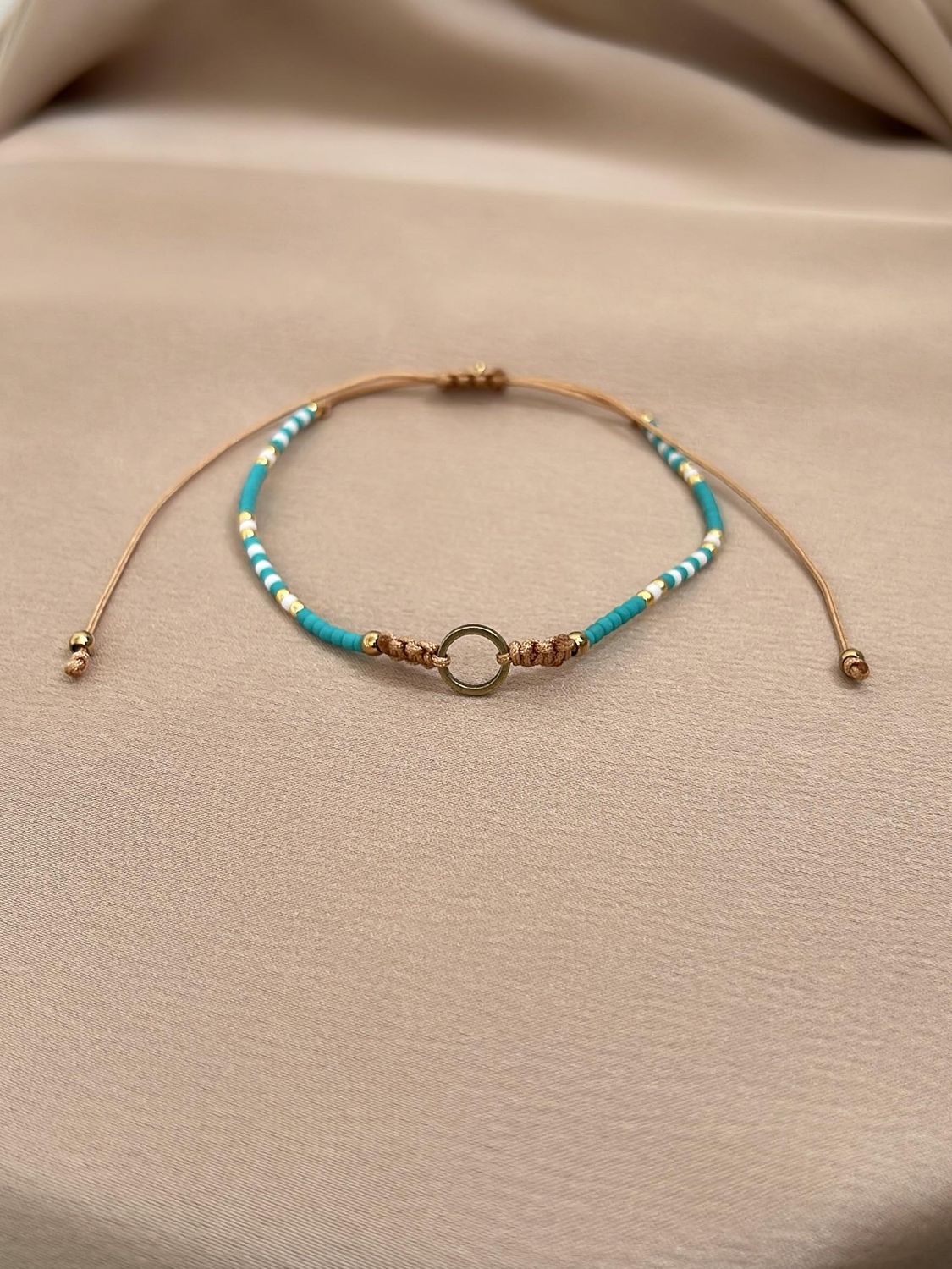 Stranding Handmade Bracelet - Beaded Bracelet, Color: Arctic Rust