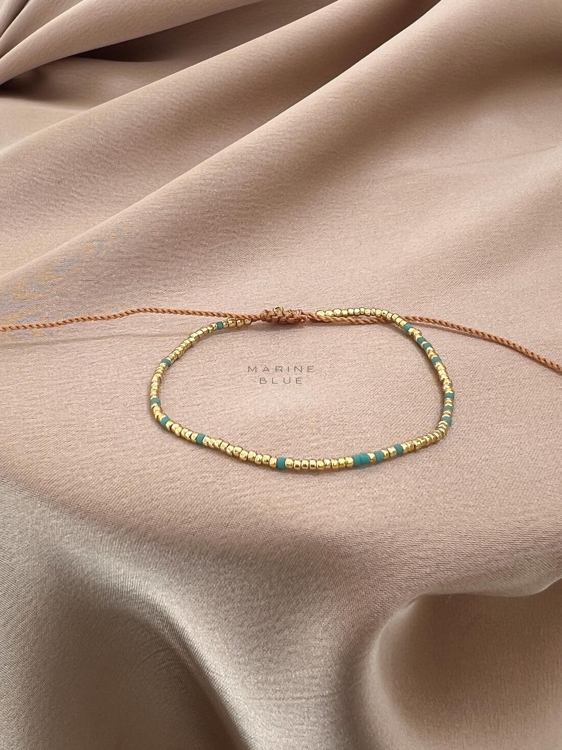 Handmade Bracelet - Solo 1 Signal Beaded Bracelet, Color: Arctic Rust