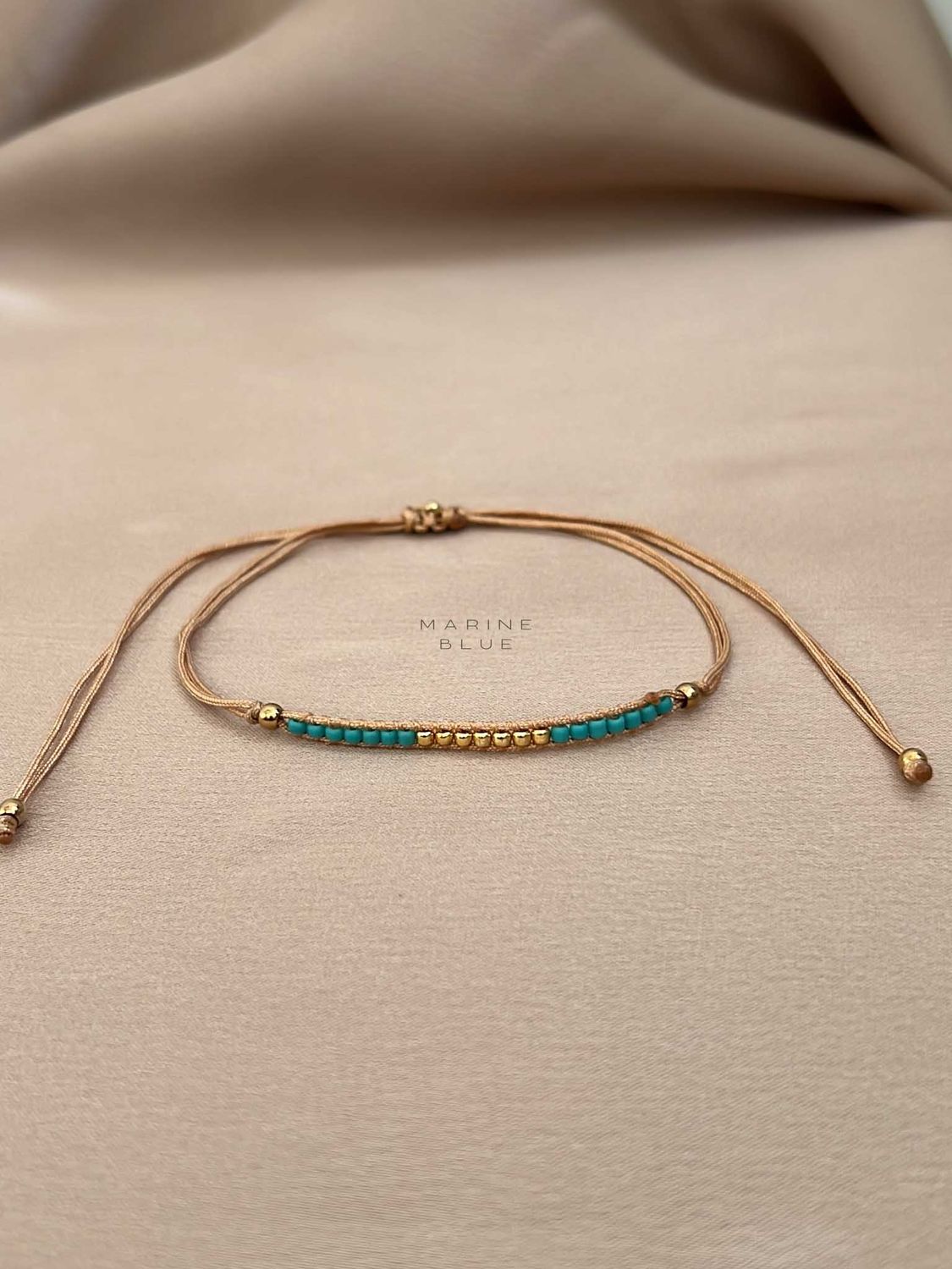 Solo 1 Linea Handmade Bracelet - Beaded Bracelet, Color: Arctic Rust