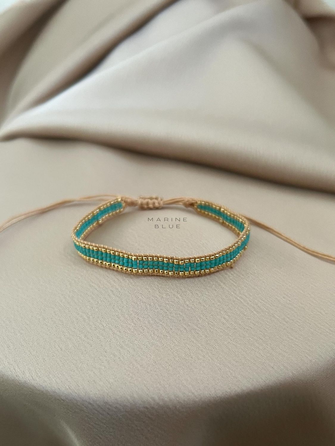 Solo 4 Track Handmade Bracelet - Beaded Bracelet, Color: Arctic Rust
