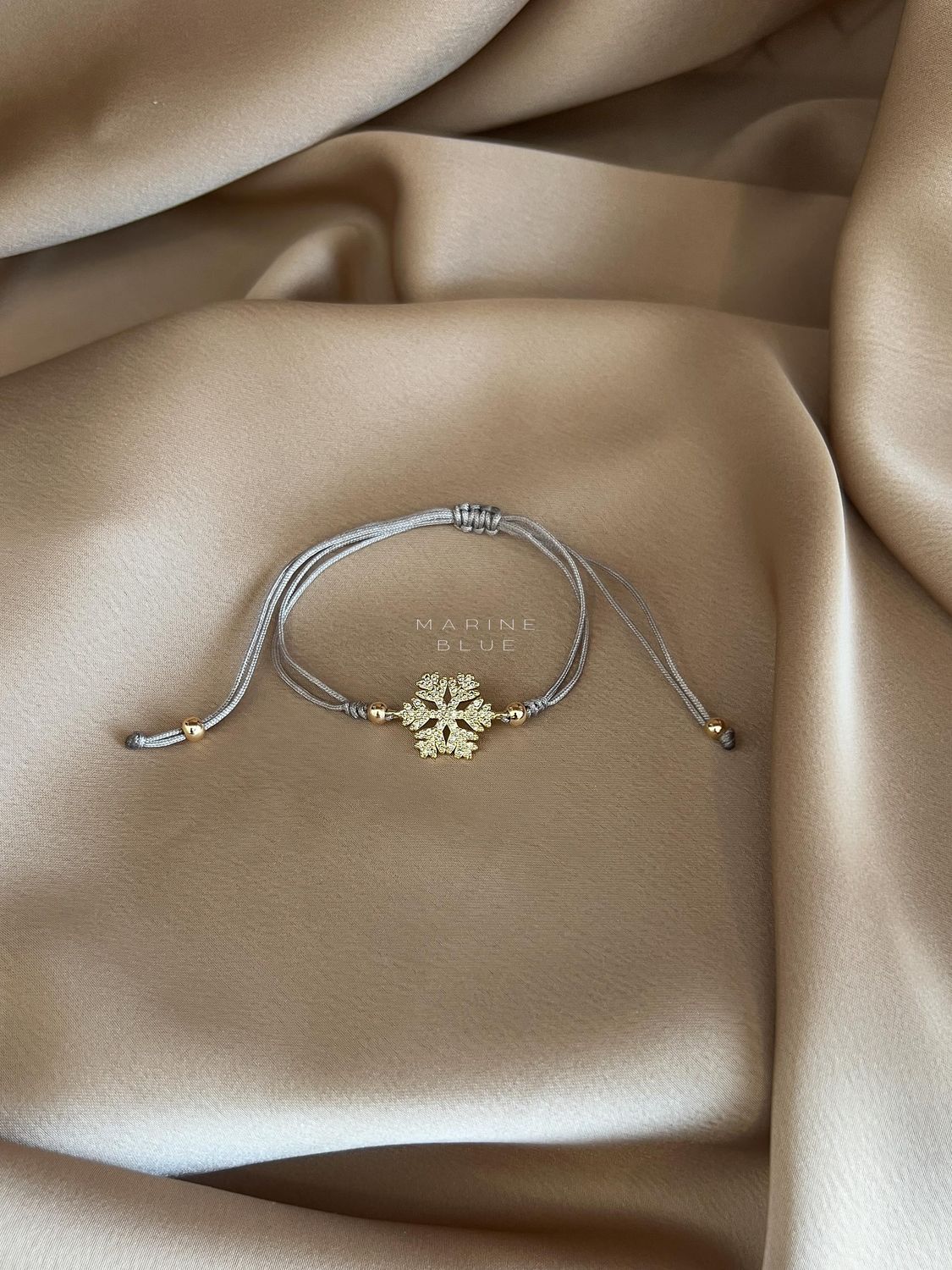 Snowflake Handmade Bracelet - Charm Bracelet, Color: Misty Moon