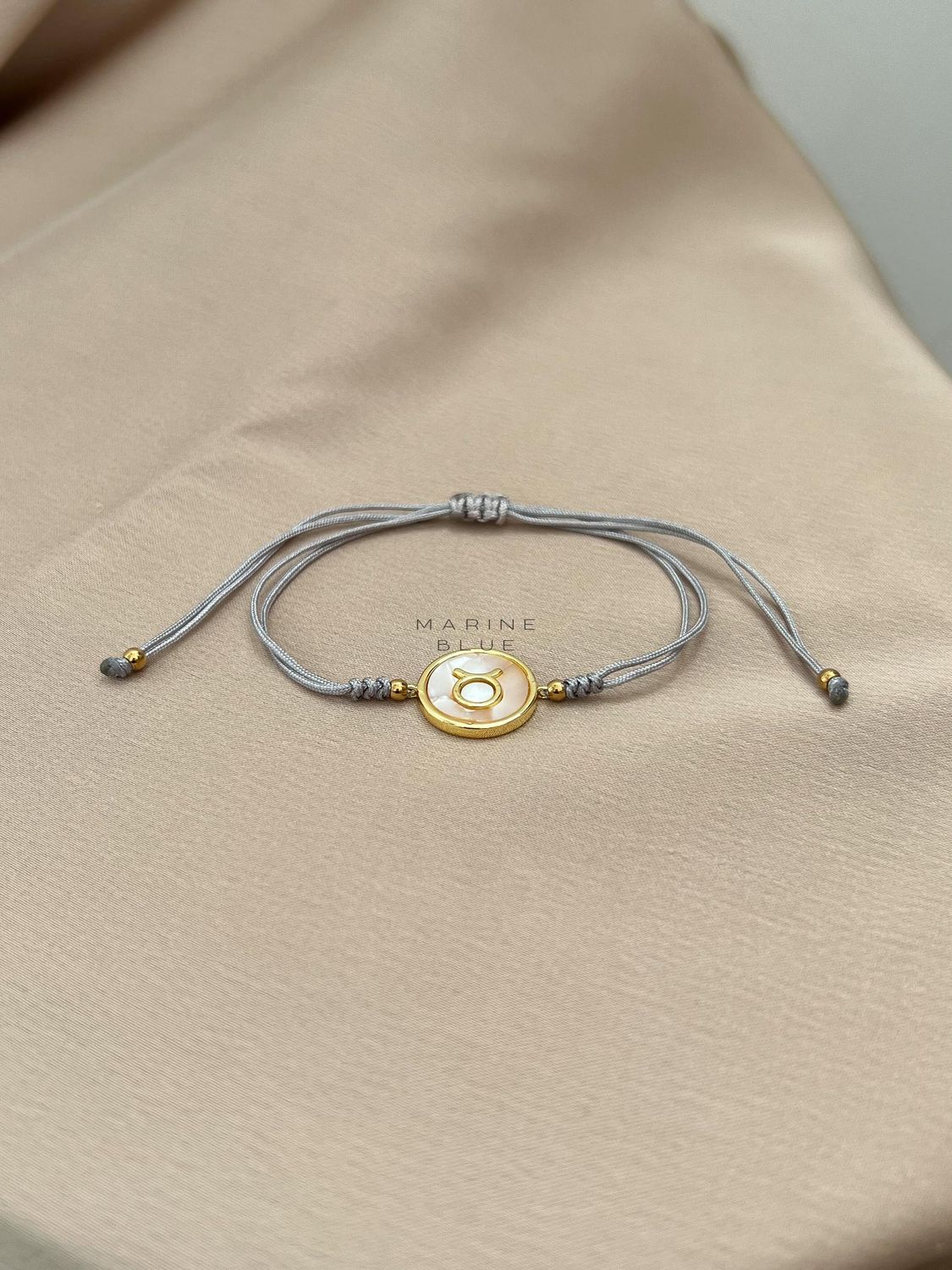 Horoscope Taurus Handmade Bracelet - Charm Bracelet, Color: Misty Moon