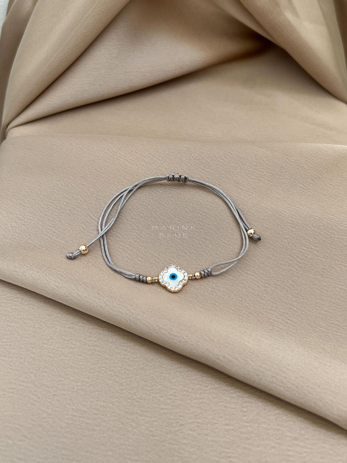 Flower Eye Handmade Bracelet - Charm Bracelet, Color: Misty Moon