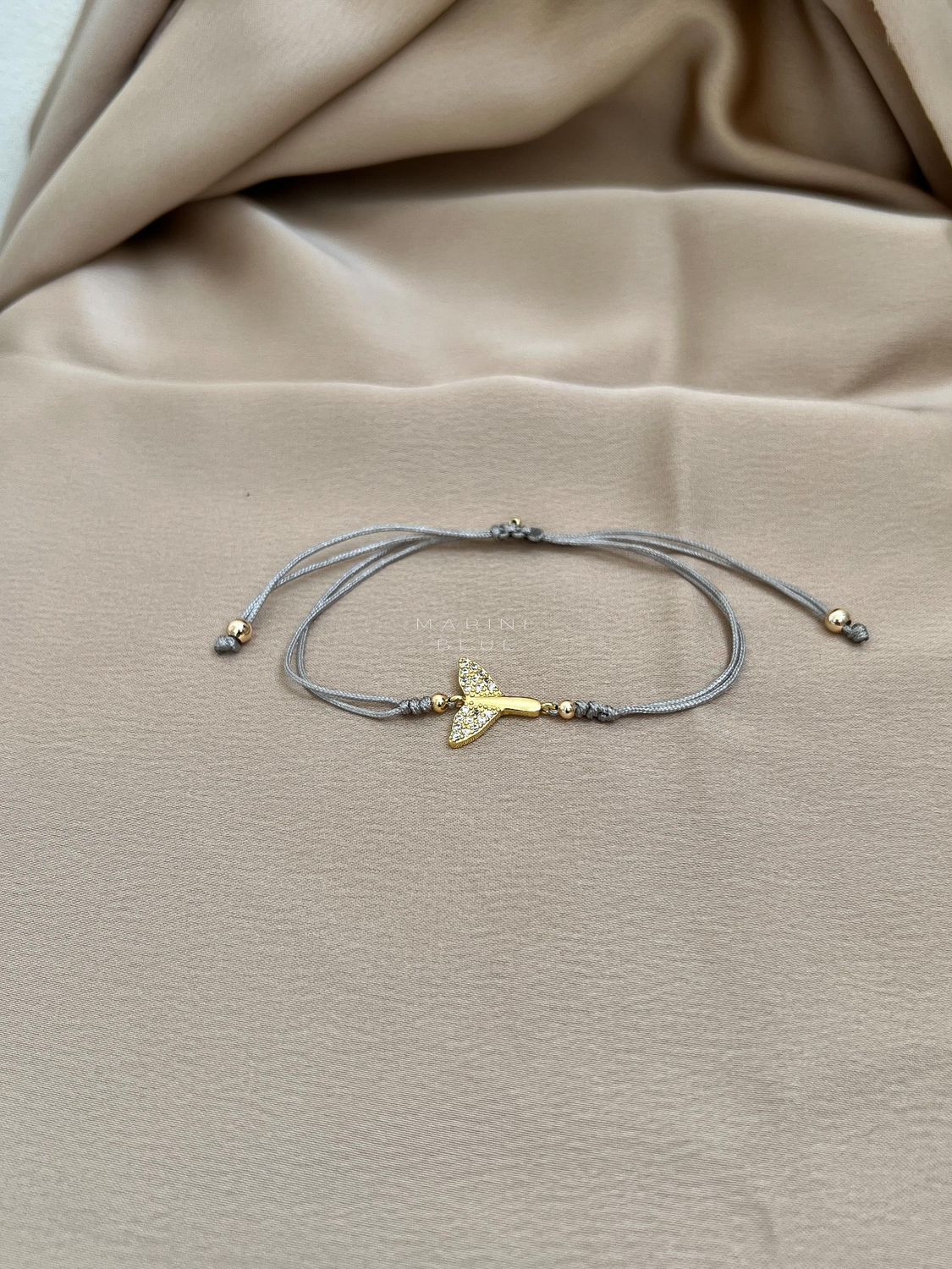 Whales Handmade Bracelet - Charm Bracelet, Color: Misty Moon