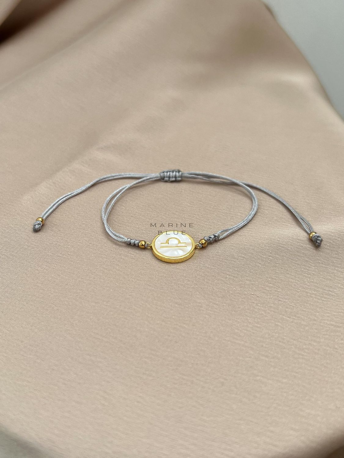 Horoscope Libra Handmade Bracelet - Beaded Bracelet, Color: Misty Moon