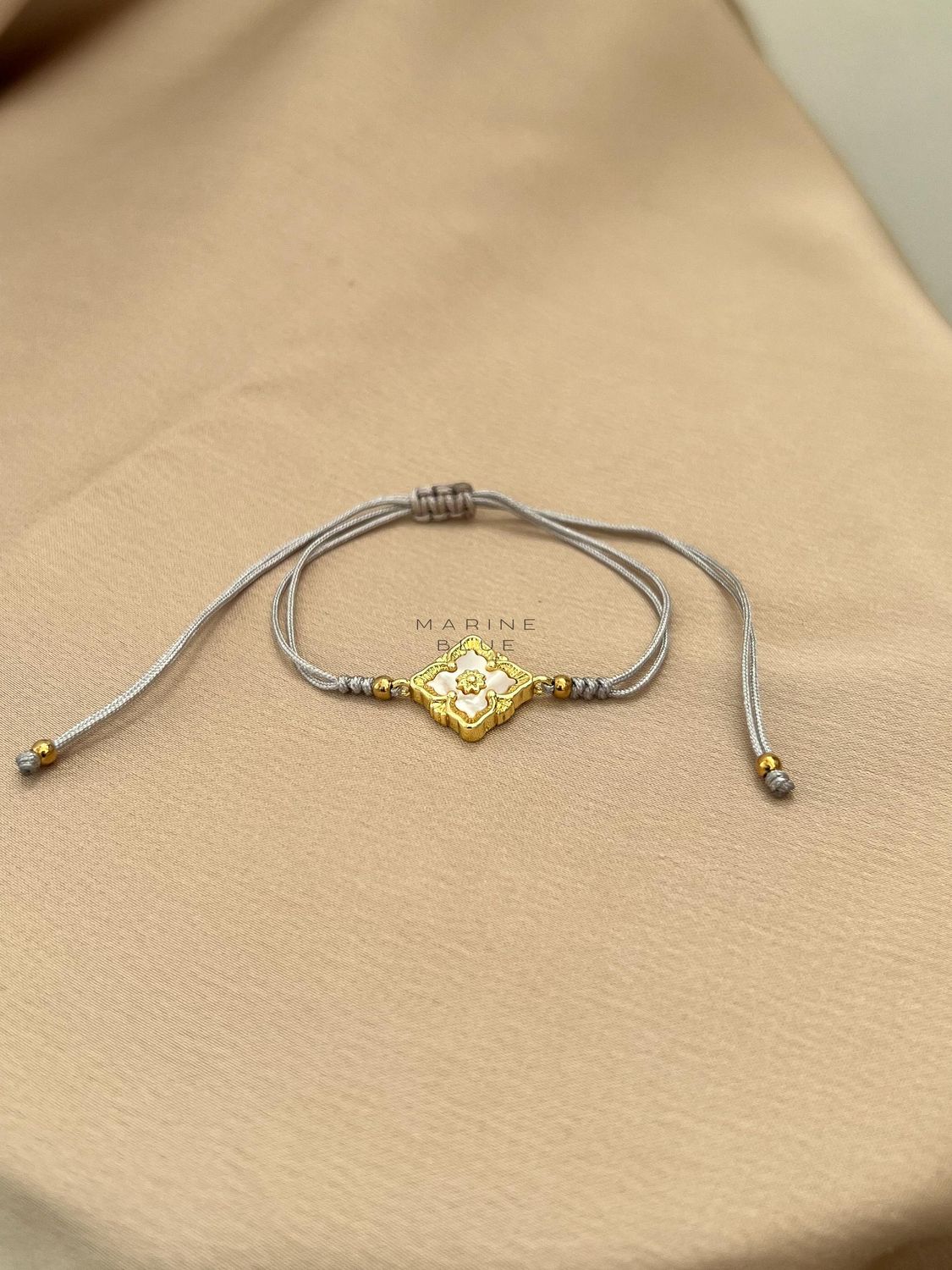 Teps Handmade Bracelet - Flower Charm Bracelet, Color: Misty Moon