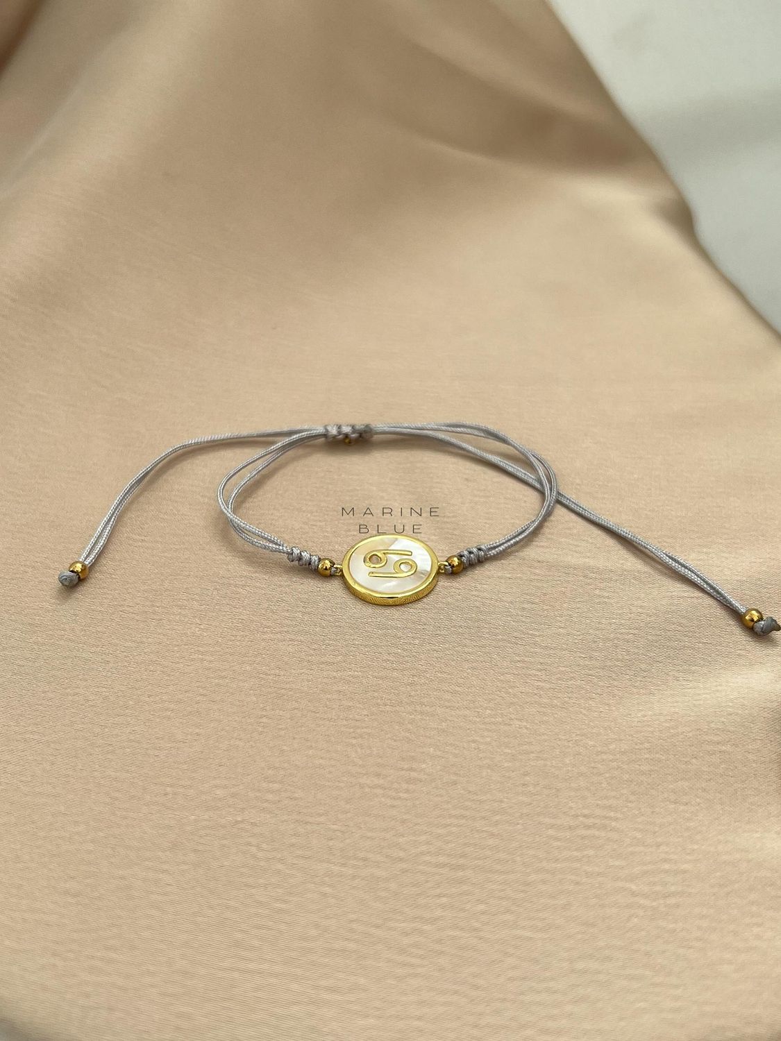 Horoscope Cancer Handmade Bracelet - Beaded Bracelet, Color: Misty Moon