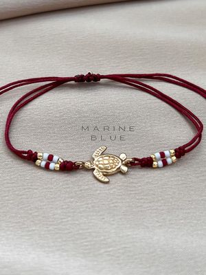 Runes Kurakura Handmade Bracelet - Turtle Charm Bracelet