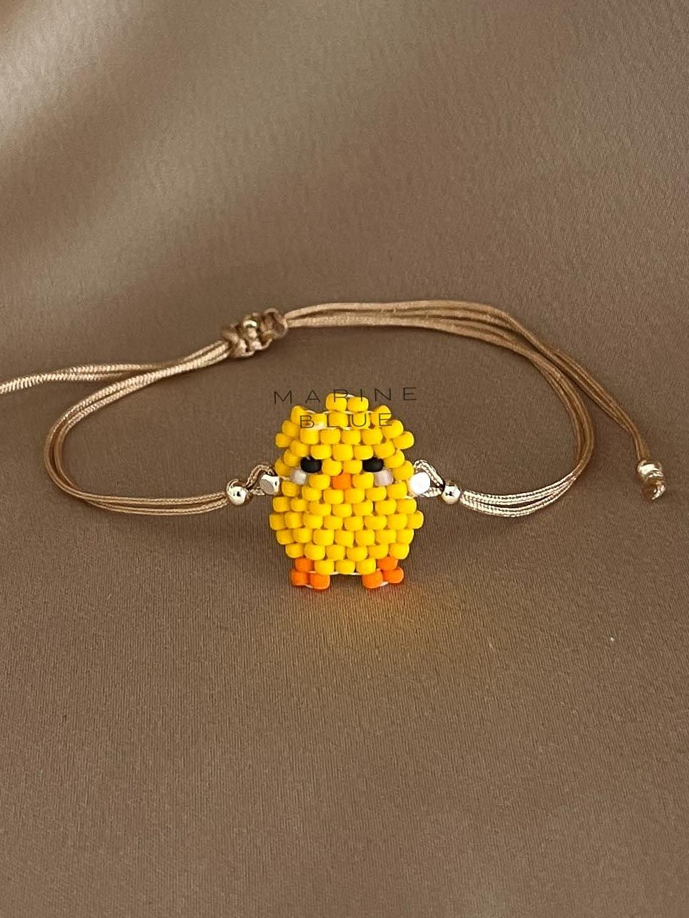 Animes Chick Handmade Bracelet - Knitted Charm Bracelet
