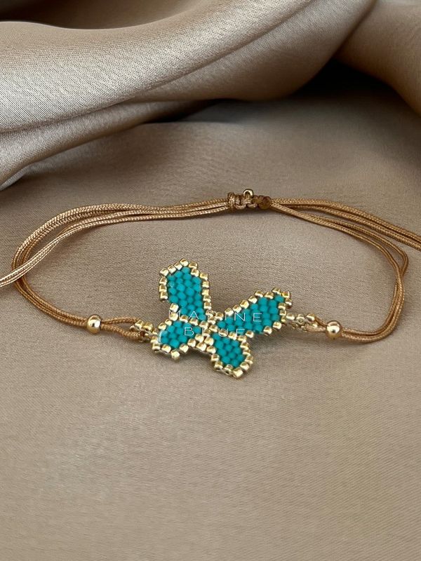 Solo Butterfly Handmade Bracelet - Beaded Bracelet
