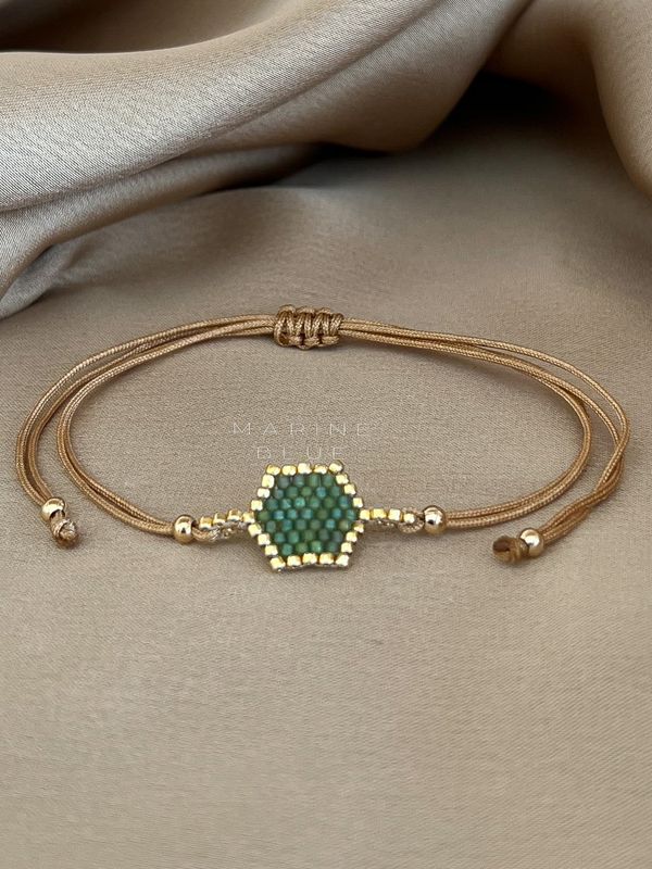 Solo Hex Handmade Bracelet - Beaded Bracelet