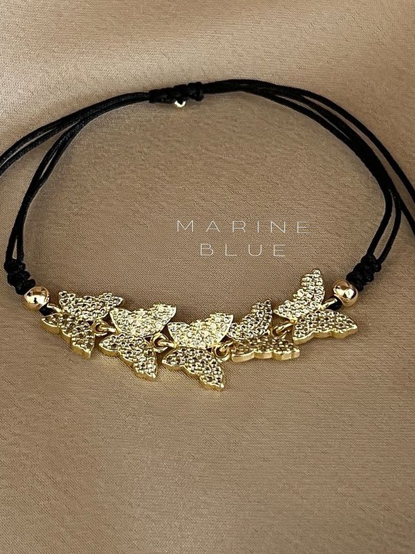 Pukupuku Handmade Bracelet - Butterfly Charm Bracelet