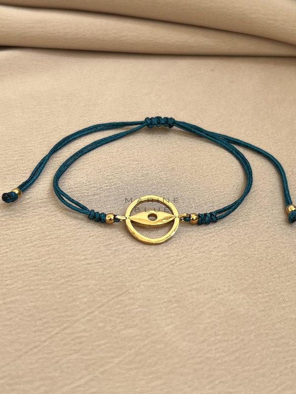 Edge Illusion Handmade Bracelet - Geometric Eye Charm Bracelet