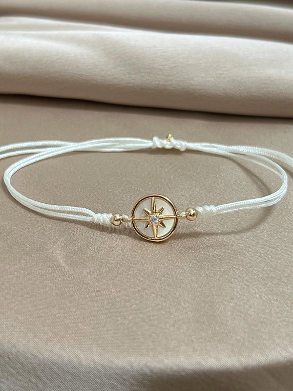 Kuzey Handmade Bracelet - Compass Charm Bracelet