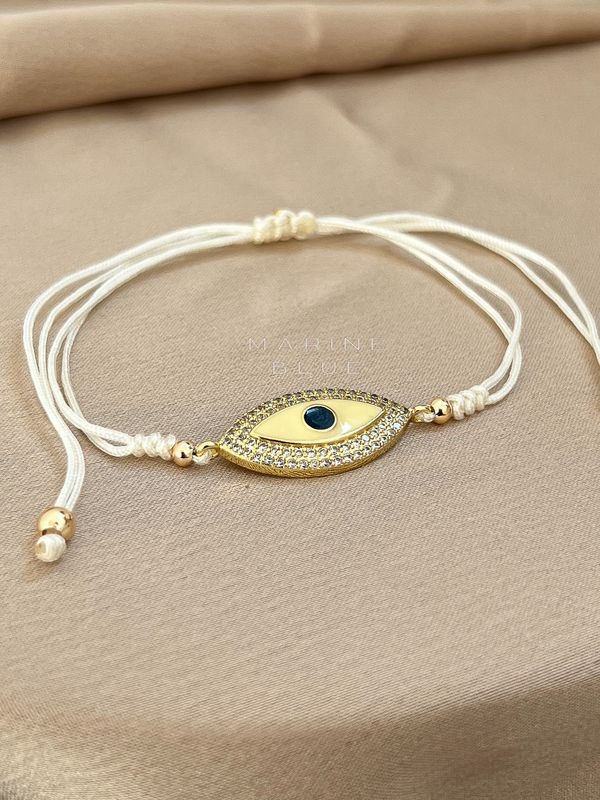 Enamel Eye Handmade Bracelet - Charm Bracelet