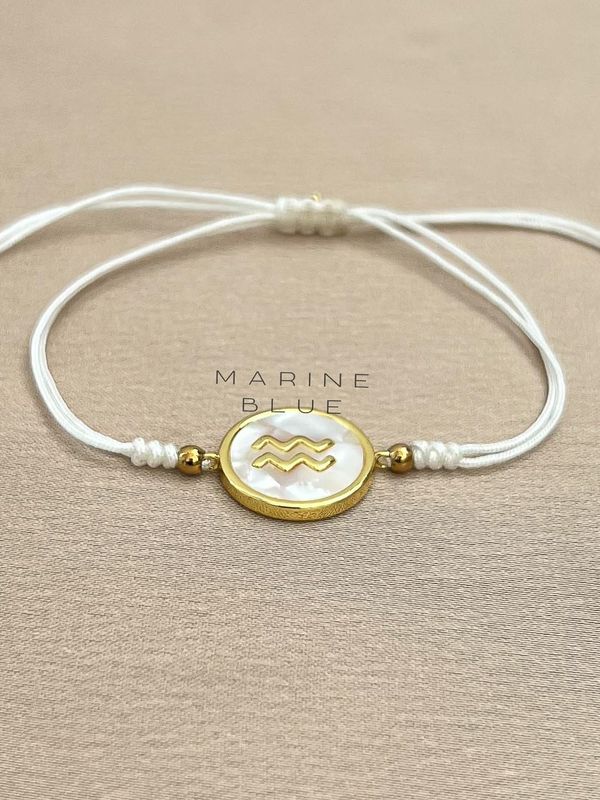 Horoscope Aquarius Handmade Bracelet - Charm Bracelet