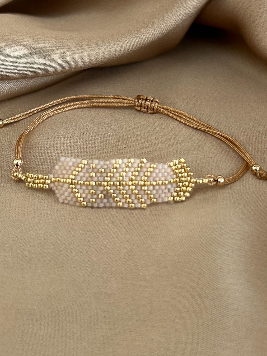Solo Feather Handmade Bracelet - Beaded Bracelet, Color: Sunset Breeze