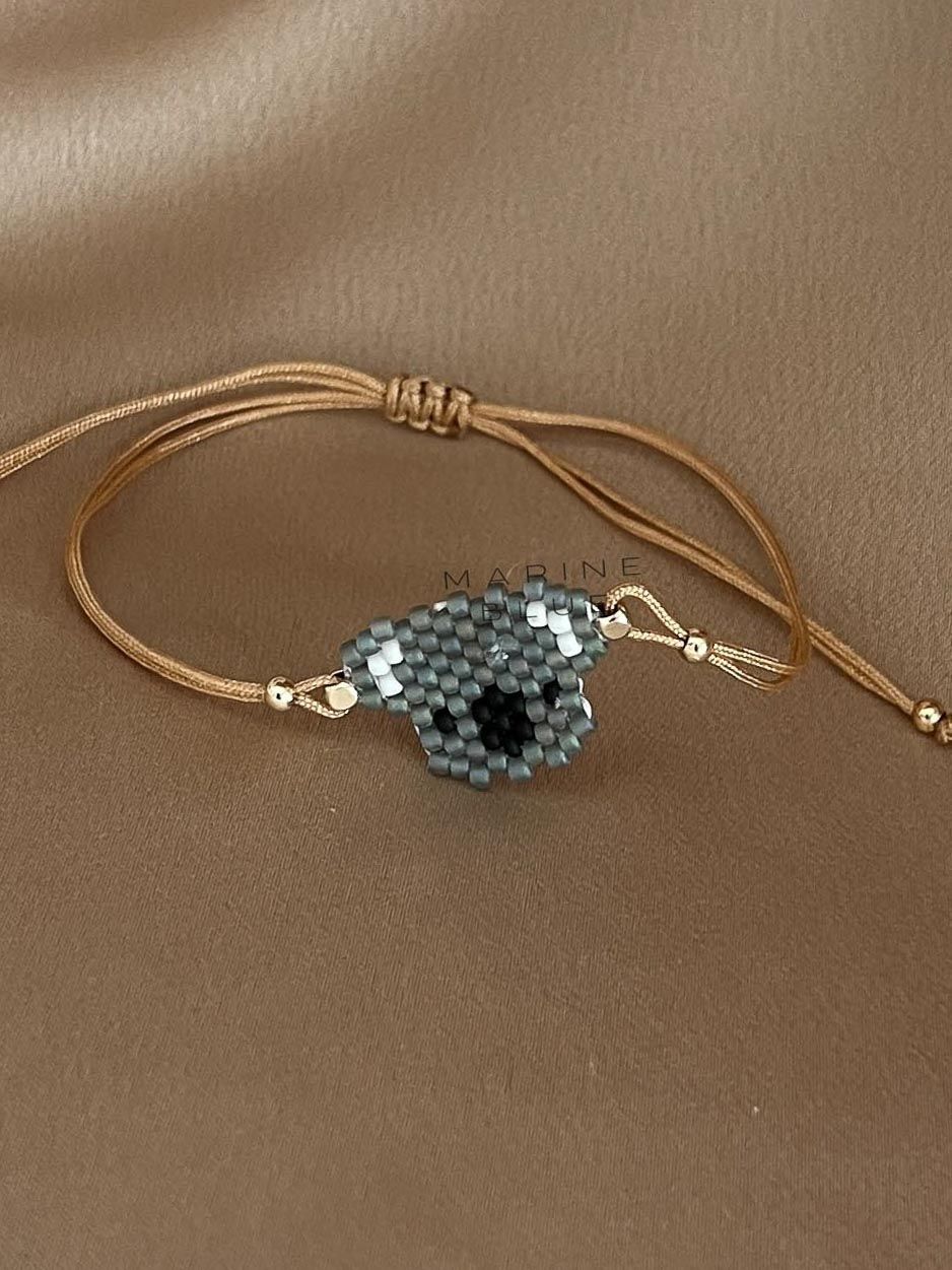 Animes Koala Handmade Bracelet - Knitted Charm Bracelet, Color: Hazel