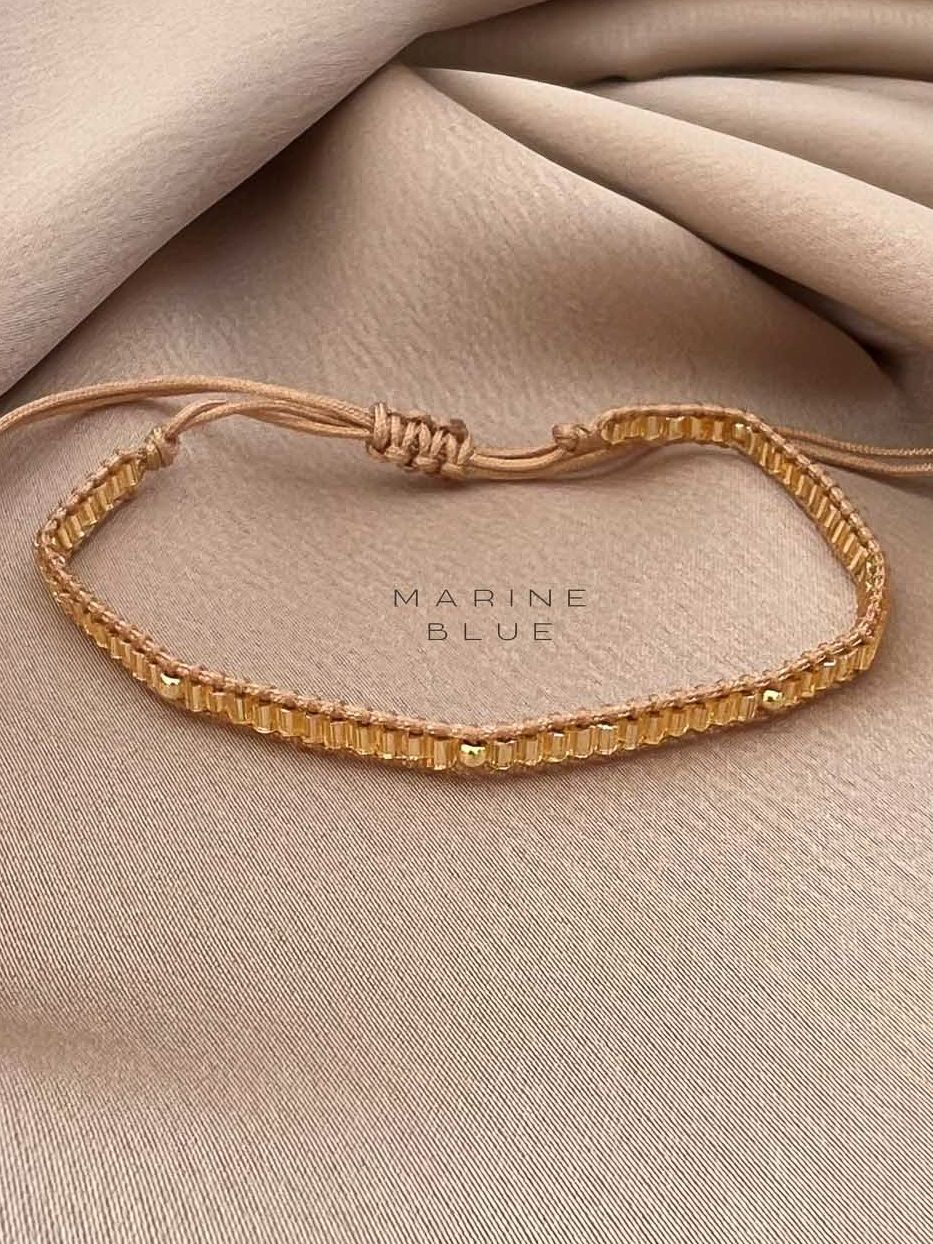 Dreamers Handmade Bracelet - Beaded Bracelet, Color: Sunfire