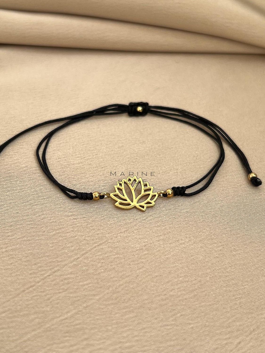 Edge Sacred Handmade Bracelet - Charm Bracelet, Color: Nocturnal Black, Plating: Gold