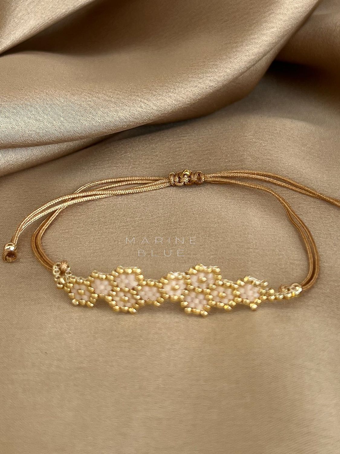 Solo Honeycomb Handmade Bracelet - Beaded Bracelet, Color: Sunset Breeze