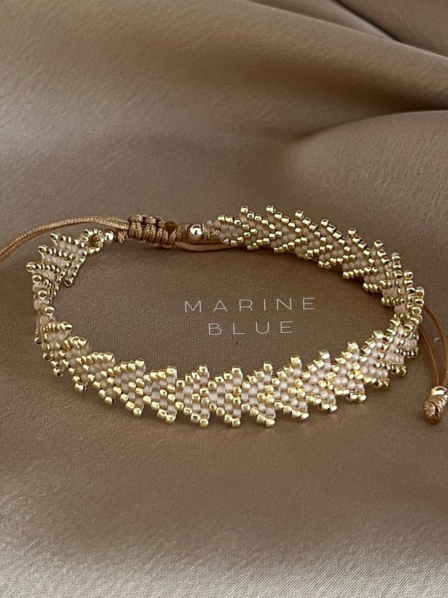 Solo Phyton Long Handmade Bracelet - Beaded Bracelet, Color: Sunset Breeze