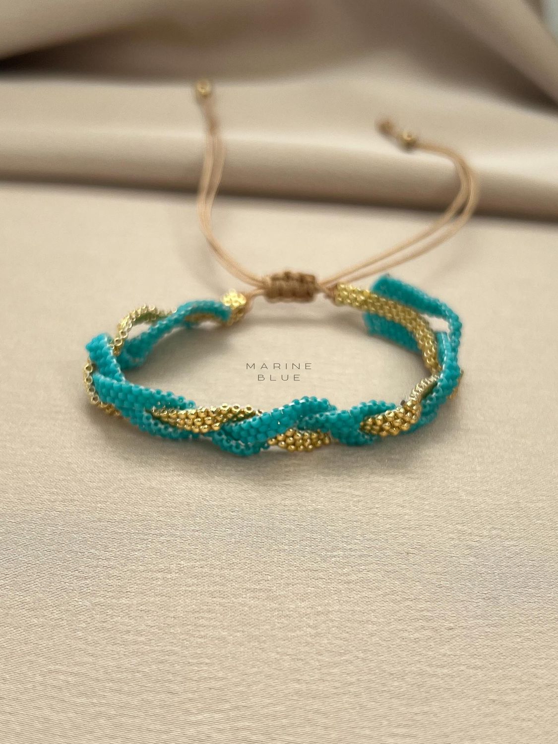 Solo Waterfall Handmade Bracelet - Beaded Bracelet, Color: Arctic Rust