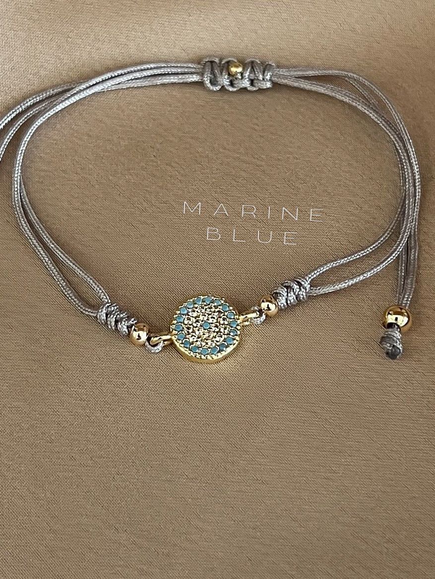 Tire Handmade Bracelet - Beaded Bracelet, Color: Misty Moon