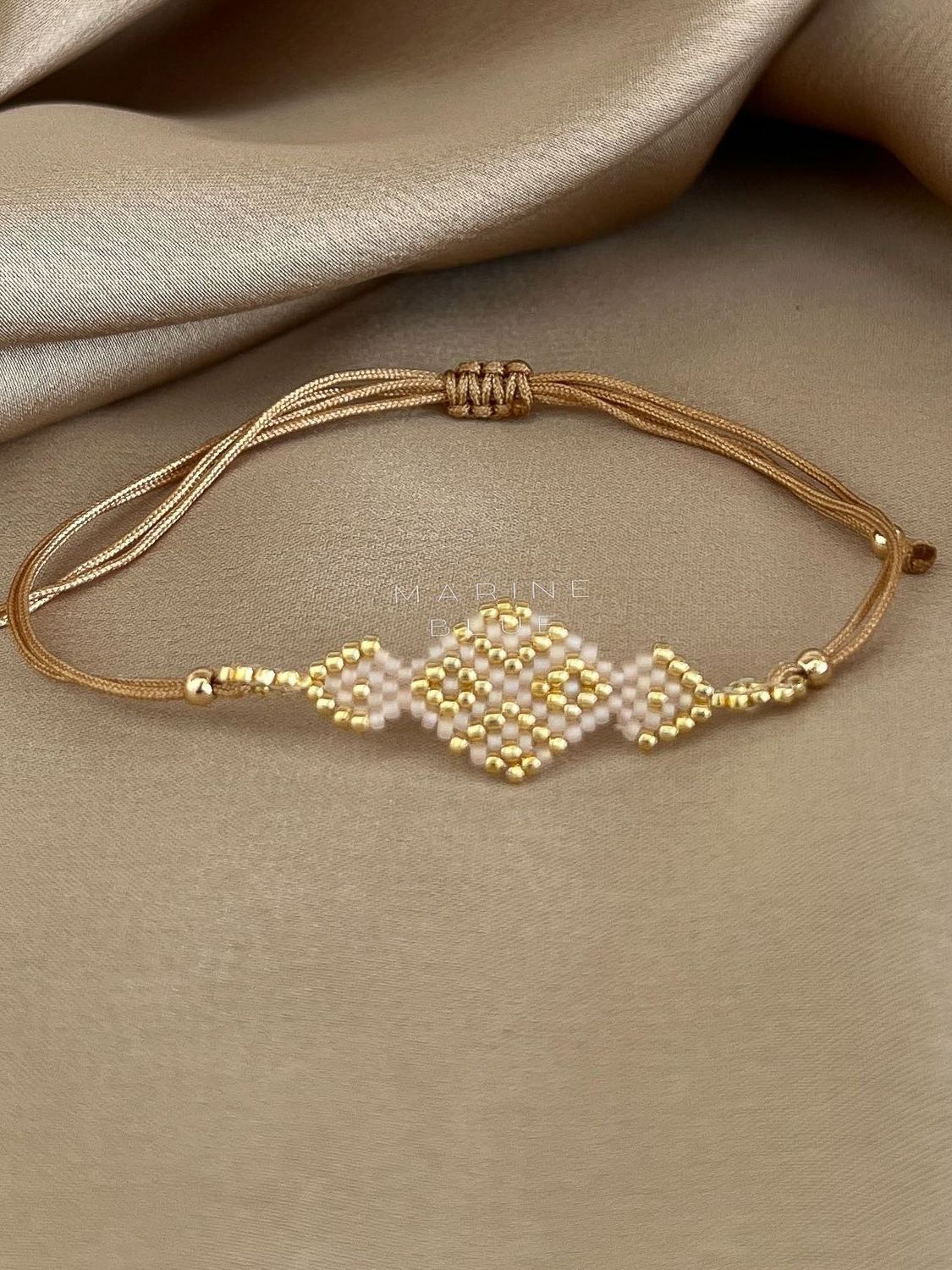 Solo Mask Handmade Bracelet - Beaded Bracelet, Color: Sunset Breeze