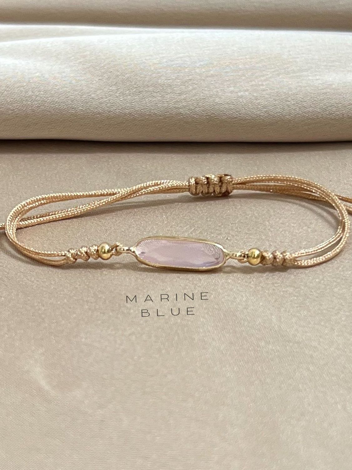 Mirrors Flat Handmade Bracelet - Beaded Bracelet, Color: Arctic Bubblegum