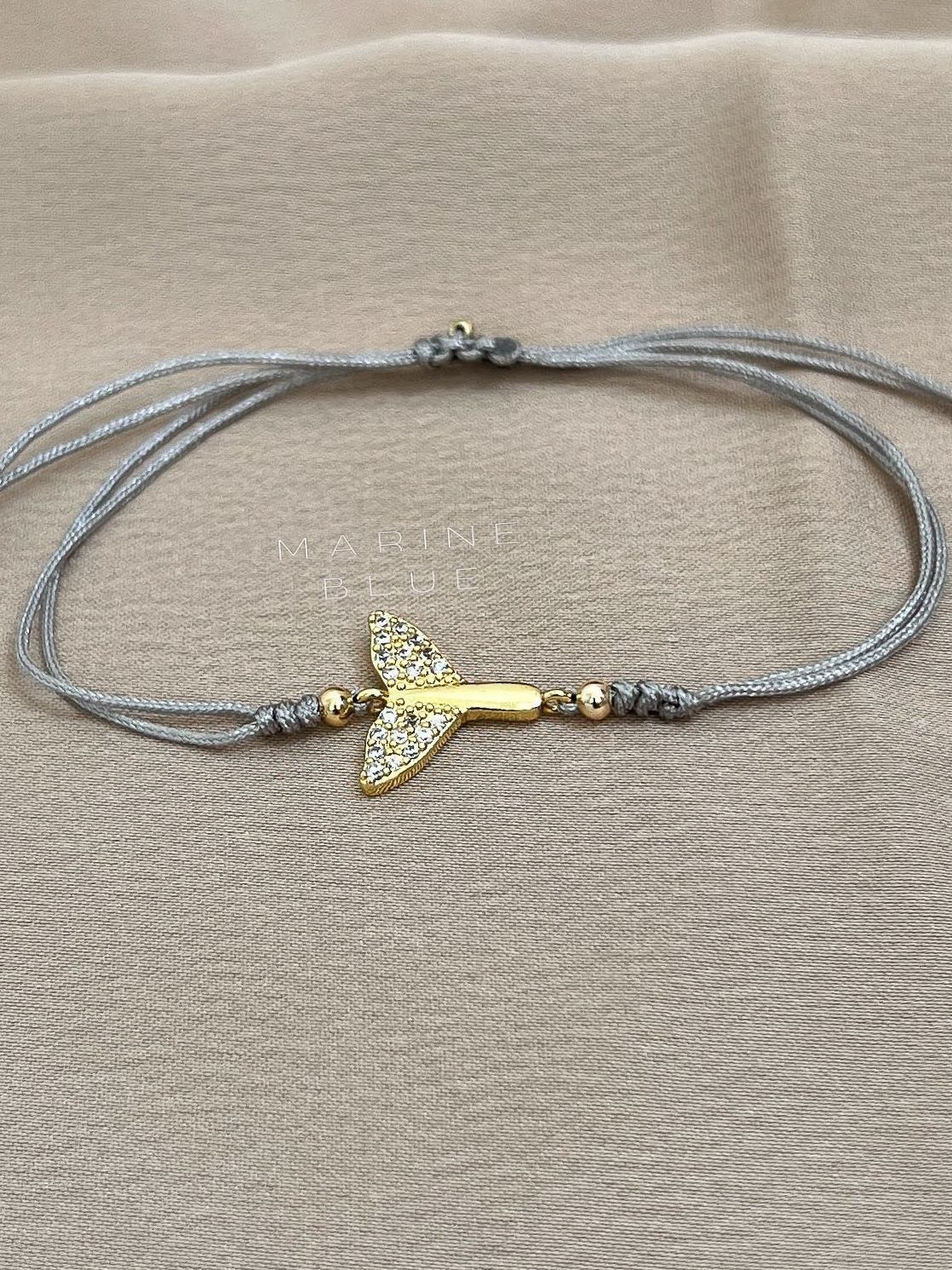 Whales Handmade Bracelet - Charm Bracelet, Color: Misty Moon