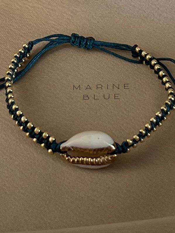 Cowrie Handmade Bracelet - Charm Bracelet, Color: Northern Lights