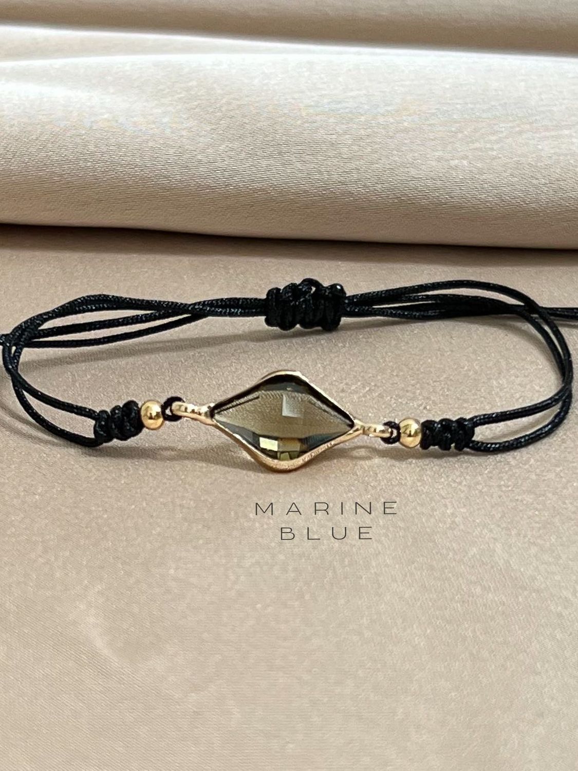 Sade Handmade Bracelet - Beaded Bracelet, Color: Nocturnal Black