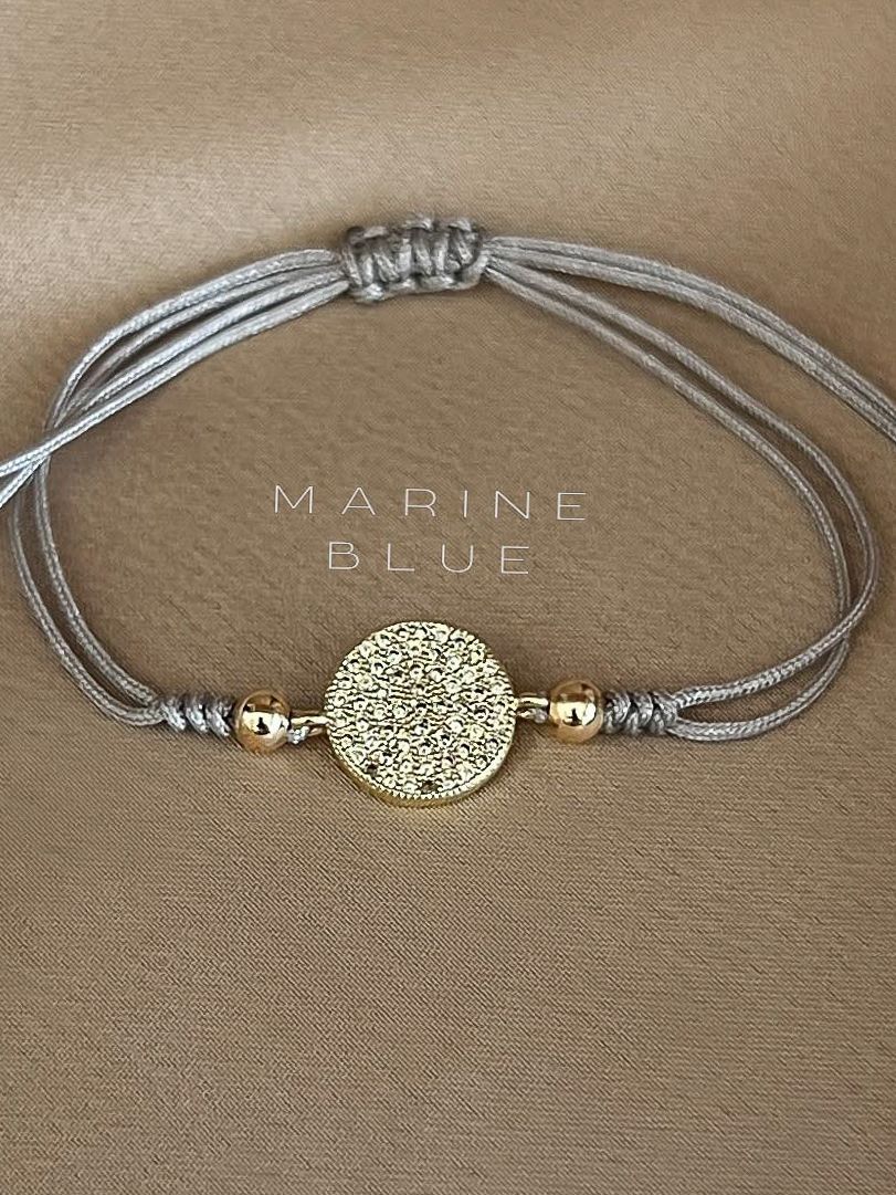 Tire Flat Handmade Bracelet - Beaded Bracelet, Color: Misty Moon