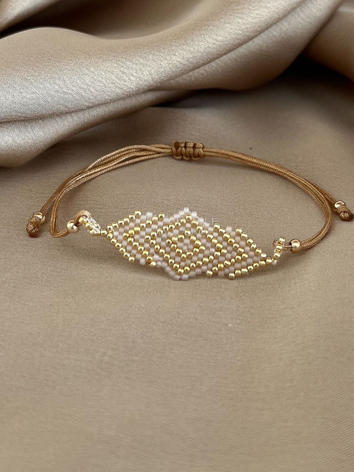 Solo Bloom Handmade Bracelet - Beaded Bracelet, Color: Sunset Breeze