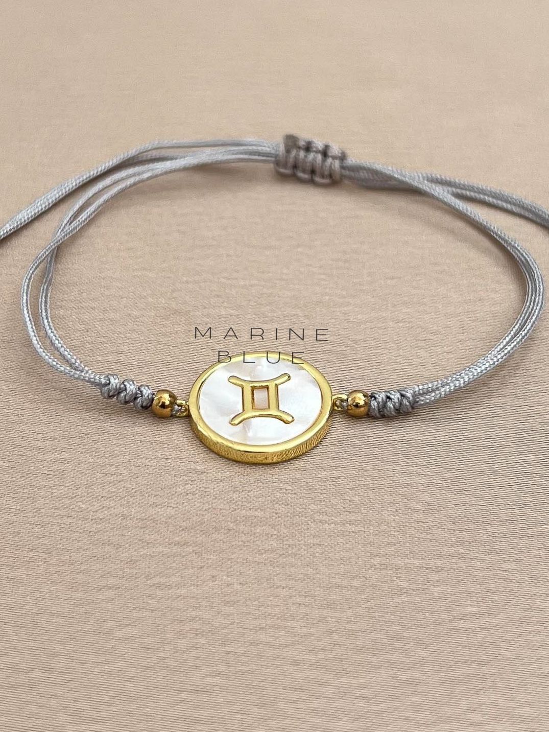 Horoscope Gemini Handmade Bracelet - Charm Bracelet, Color: Misty Moon