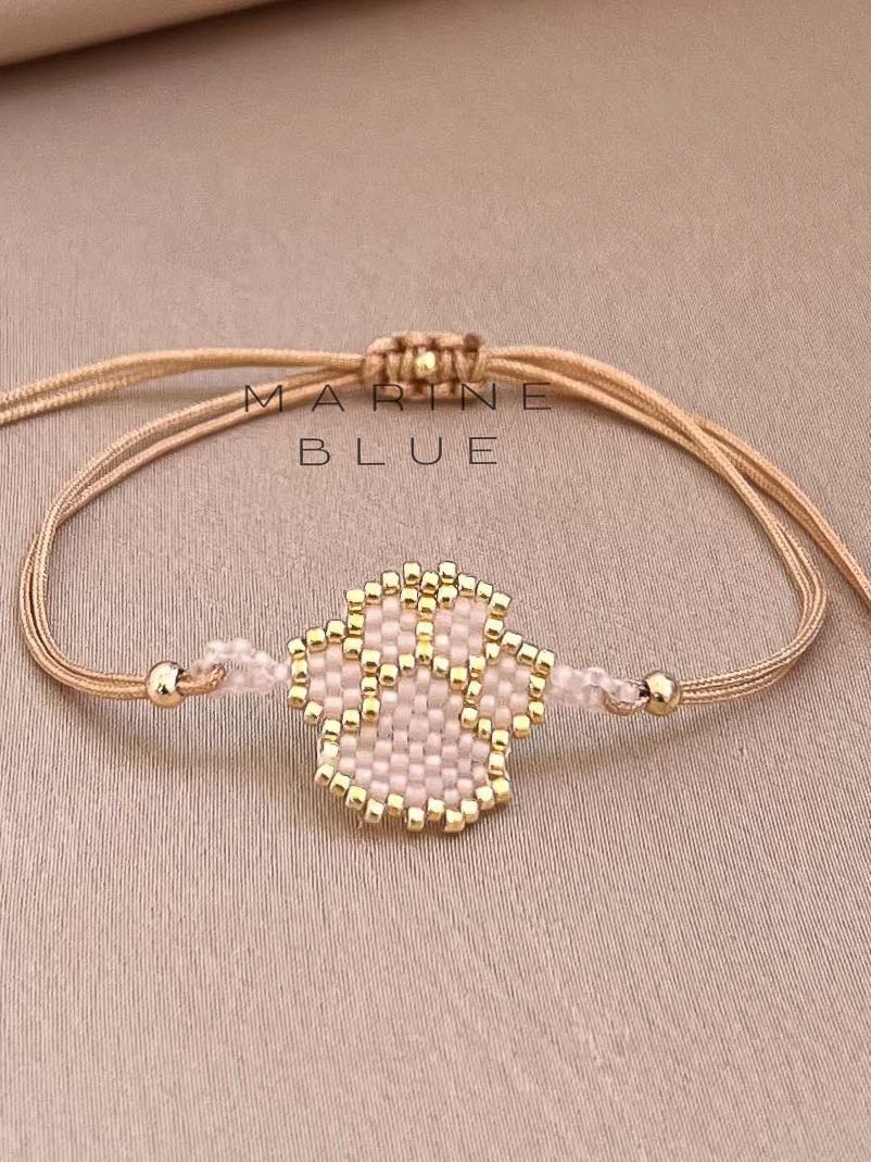 Solo Paw Handmade Bracelet - Beaded Bracelet, Color: Sunset Breeze