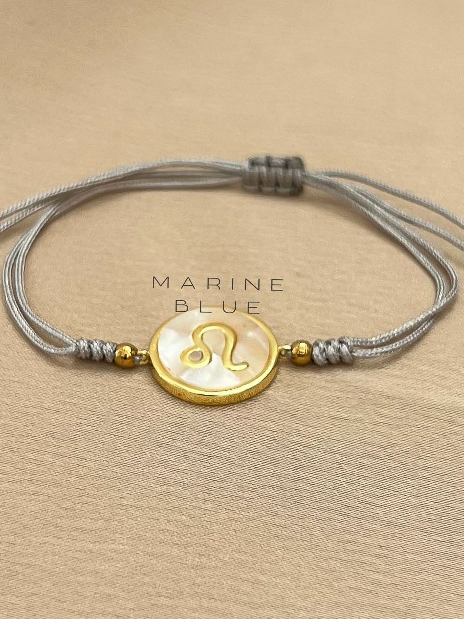 Horoscope Leo Handmade Bracelet - Charm Bracelet, Color: Misty Moon