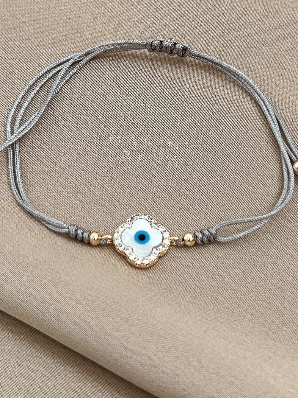 Flower Eye Handmade Bracelet - Charm Bracelet, Color: Misty Moon