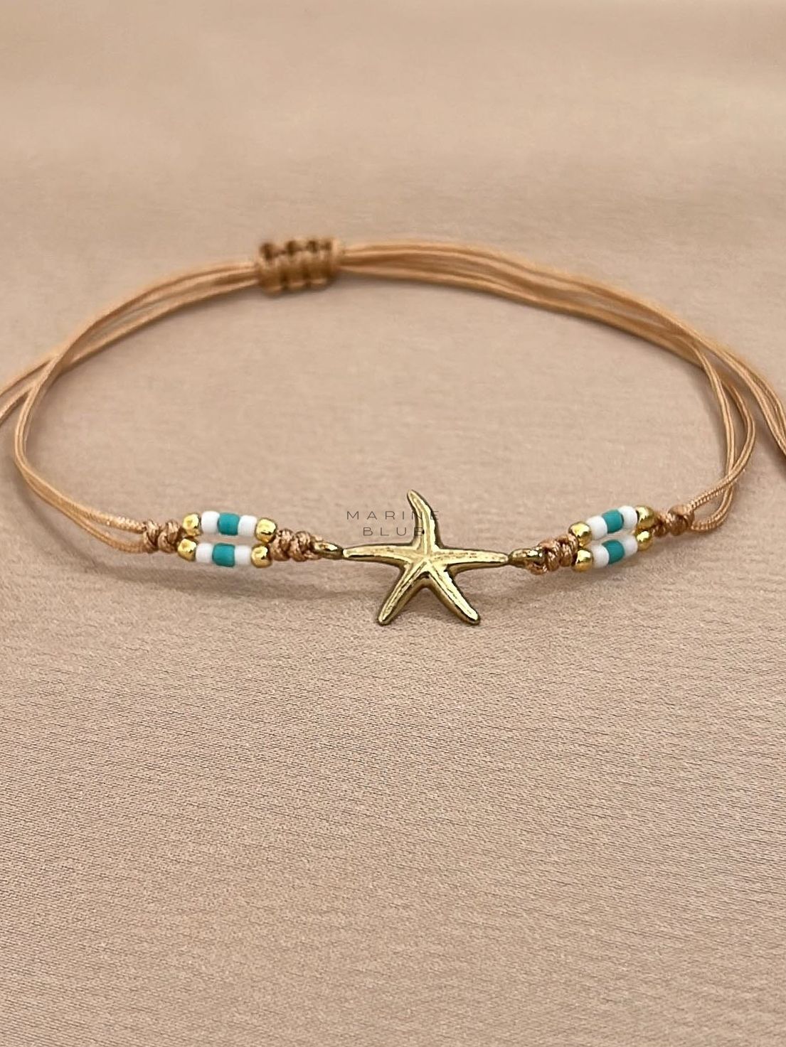 Runes Seastar Handmade Bracelet - Charm Bracelet, Color: Arctic Rust