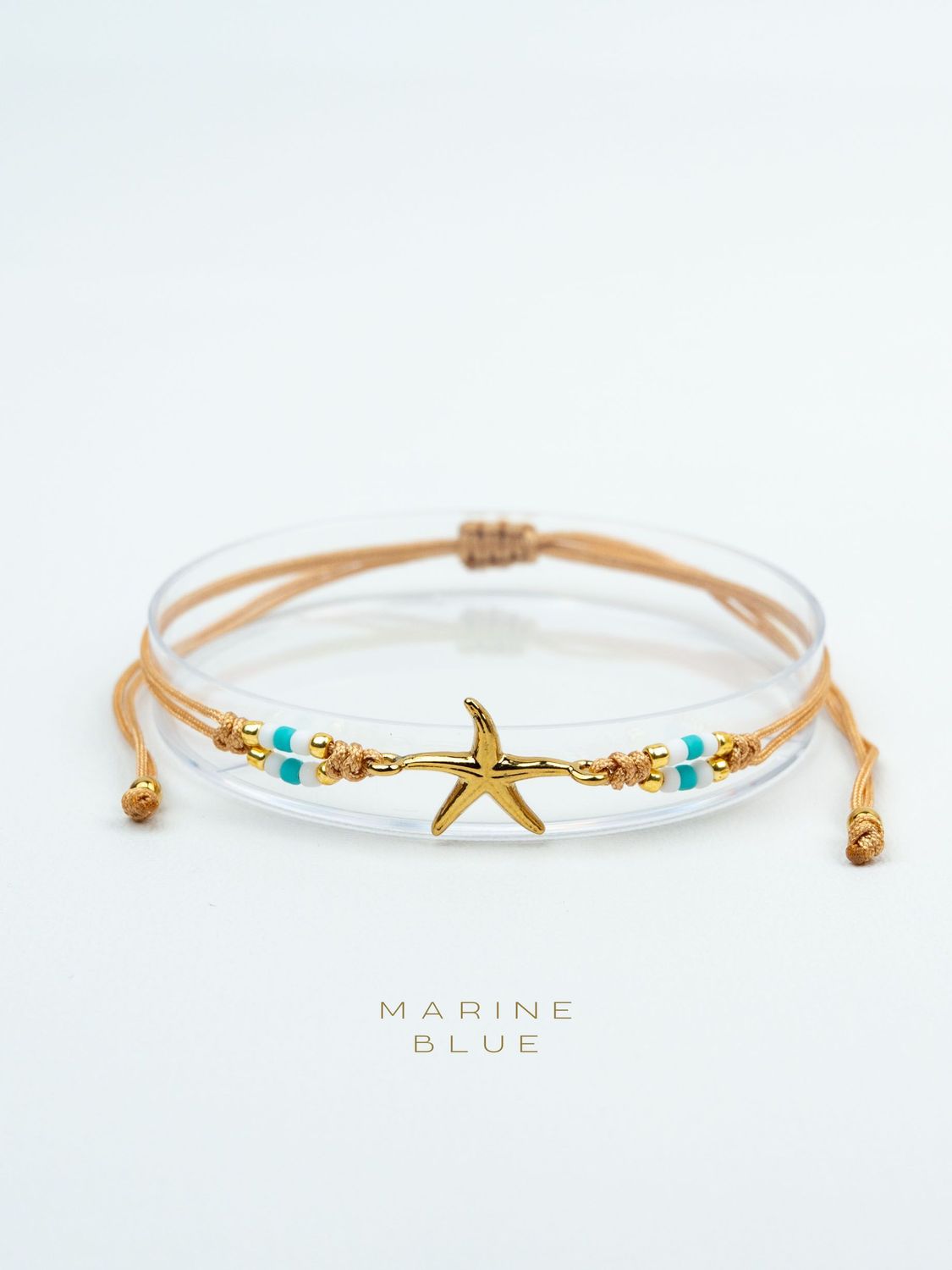Runes Seastar Handmade Bracelet - Charm Bracelet, Color: Arctic Rust