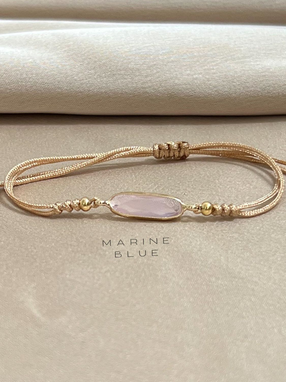 Mirrors Flat Handmade Bracelet - Beaded Bracelet, Color: Arctic Bubblegum