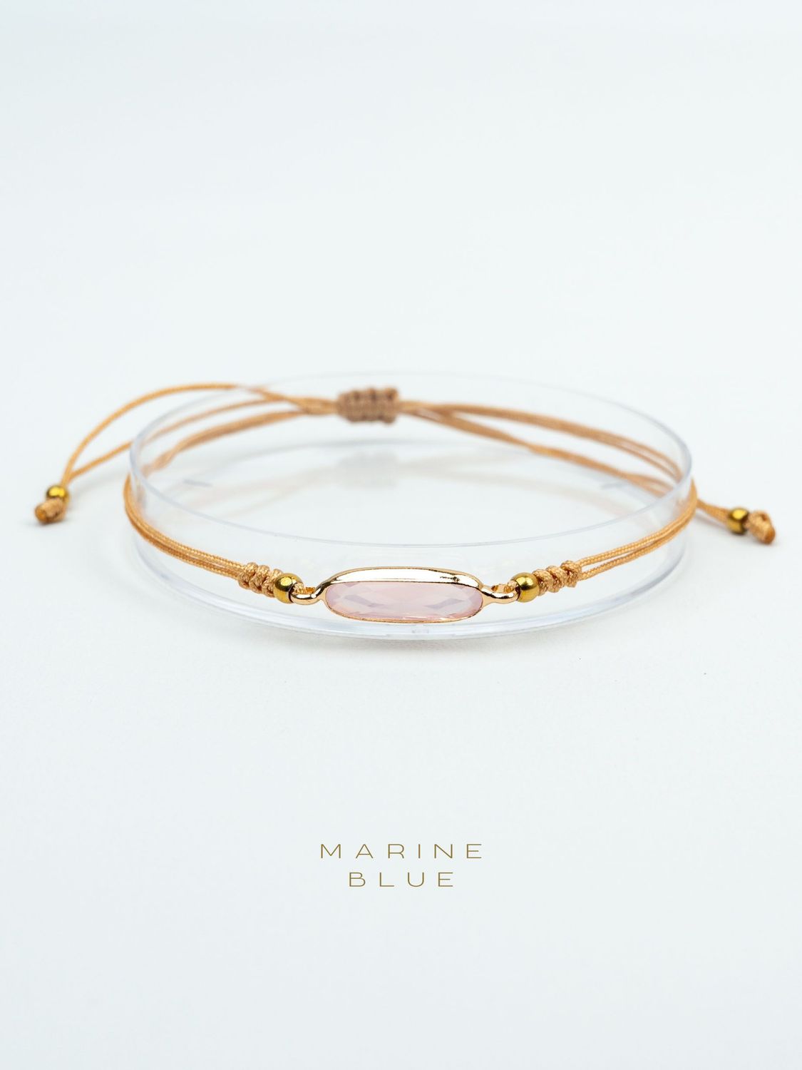 Mirrors Flat Handmade Bracelet - Charm Bracelet, Color: Arctic Bubblegum