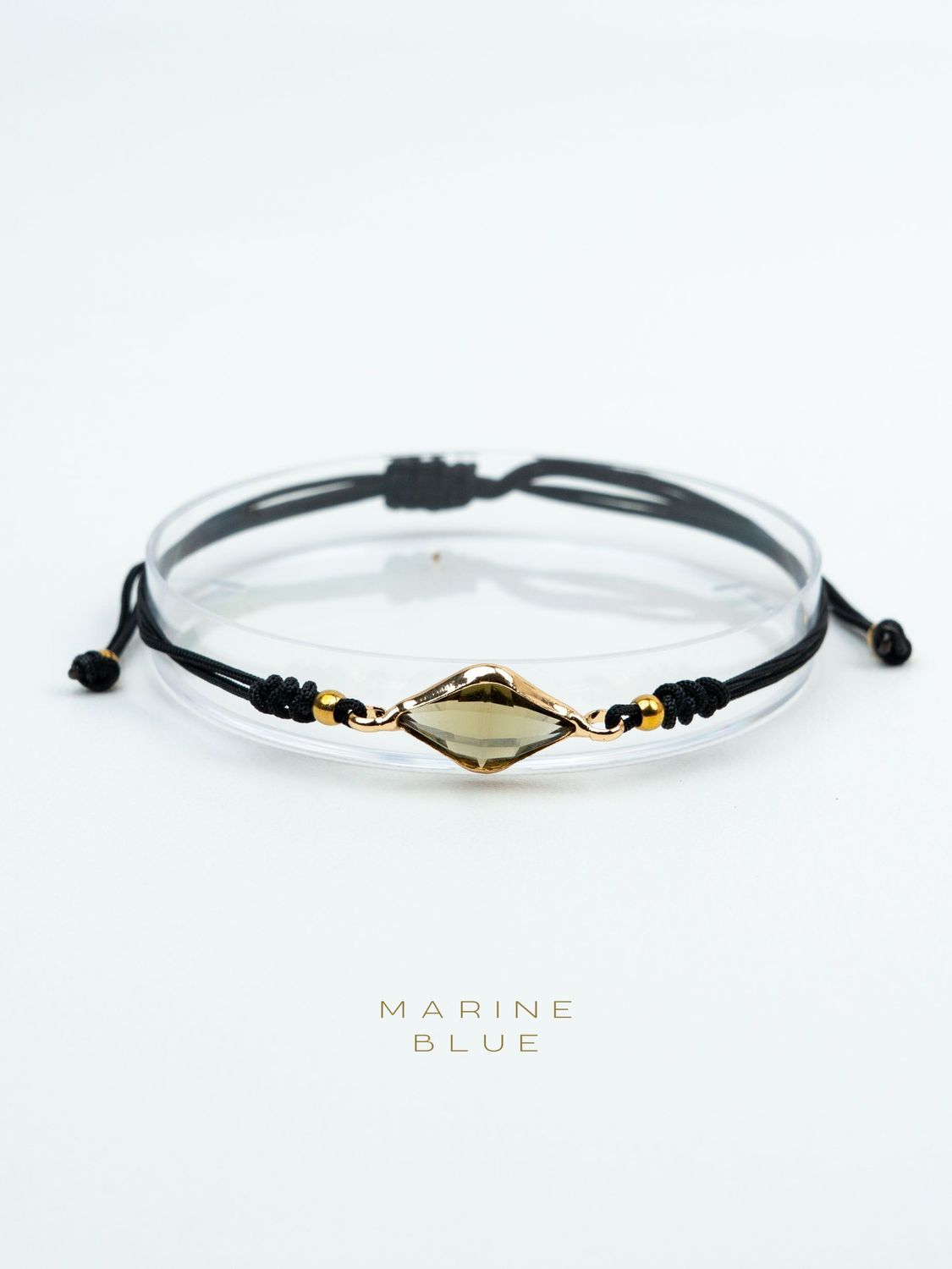 Sade Handmade Bracelet - Charm Bracelet, Color: Nocturnal Black
