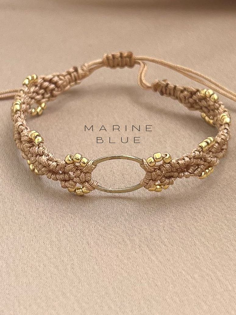 Jardin Flower Endless Handmade Bracelet - Beaded Bracelet, Color: Hazel